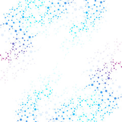 Structure molecule and communication. Dna, atom, neurons. Scientific concept for your design. Connected lines with dots. Medical, technology, chemistry, science background. Vector illustration.