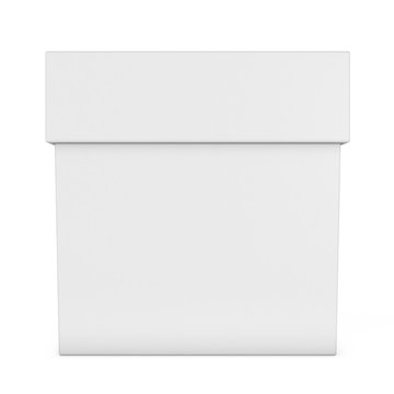 White box isolated on white background. Transportation concept. 3D render illustration for your design.