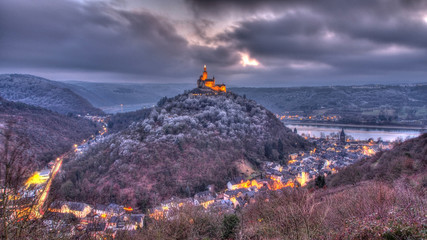 Blick auf Braubach und den Rhein vom Rheinsteig