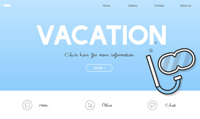 Holiday Travel Destination Vacation Icon Concept