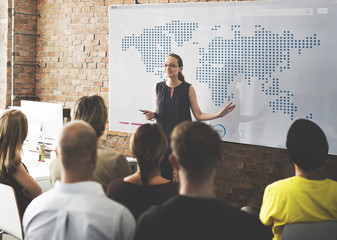 World Global Business Cartography Communication Concept