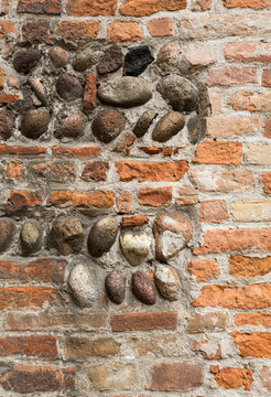 ancient brick wall for old style background concept © wjarek
