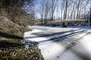 Frozen river