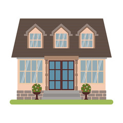 Cape cod house vector