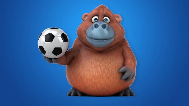 Fun orangoutan - 3D Animation