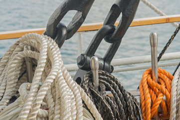 rigging on a ship