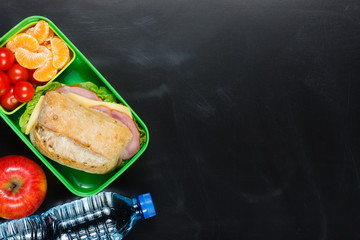 Sandwich in lunch box