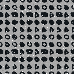 Hand-drawn geometric seamless pattern