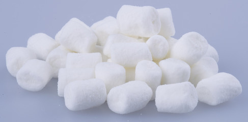 marshmallows or a group of marshmallows on background.