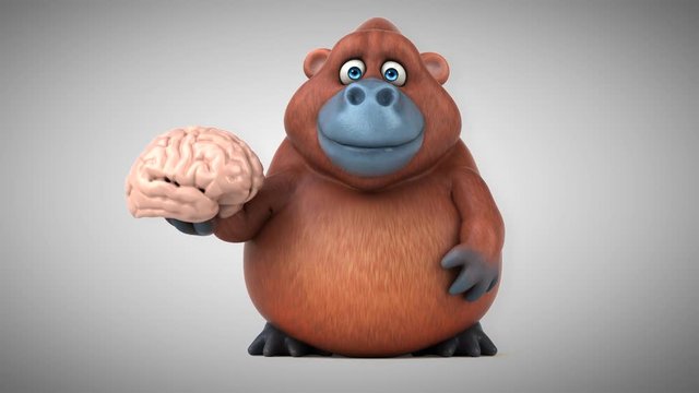 Fun orangoutan - 3D Animation