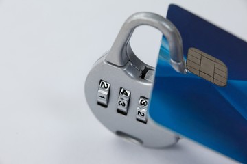 Smart card protected with number lock