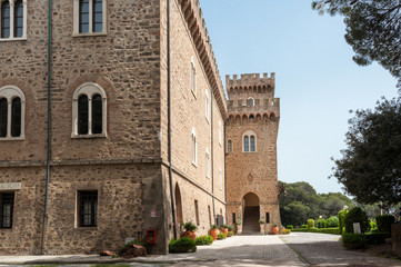 Fototapeta na wymiar Das Castello Pasquini von Castiglioncello an der Toskana Küste
