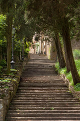 Treppe in die Altstadt von Volterra