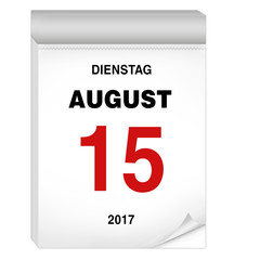 15 August Kalender
