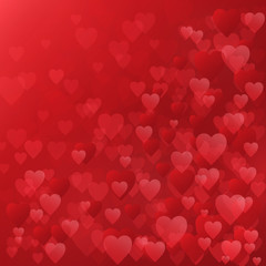 Square HEARTS Background