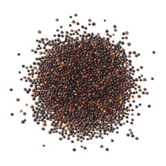 Heap of raw black Quinoa