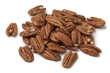  Heap of shelled pecan nuts