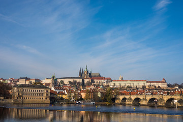 Fototapeta premium 13 November 2016, Prague, Chezh Republic. View of Prague like a point of turistic destinations