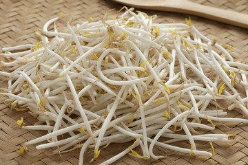 Heap of fresh bean sprouts