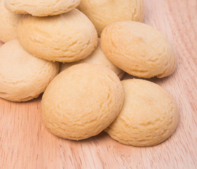 cookies or butter cookies on a background.