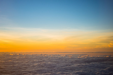 The sky in the clouds