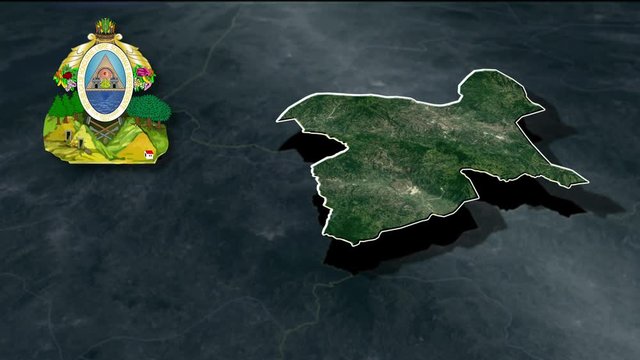 Ocotepequ with Coat Of Arms Animation Map
Departments of Honduras