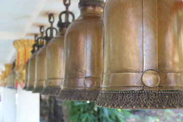 Fototapeta na wymiar bell around Temple