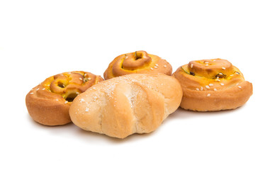 Italian pastries isolated
