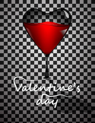 Valentines Day Line Vintage Lettering Background