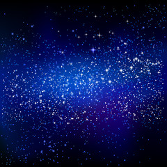 Outer space starry design