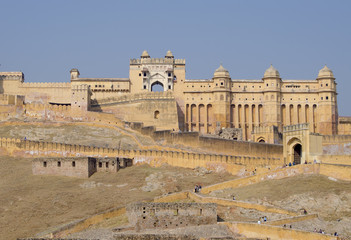 Amber's fort in India the city of Jaipur
