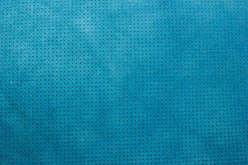 Blue velvet perforated leather texture background