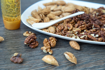 Nuts and  honey