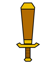 Obraz premium 剣と鞘(上)