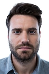 Obraz premium Handsome man against white background