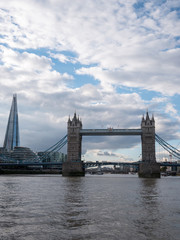 Fototapeta na wymiar Tower bridge from Thames river