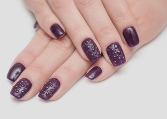 purple nails