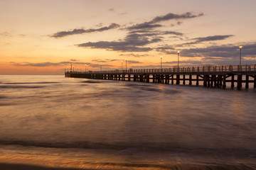forte dei marmi pier view on sunset