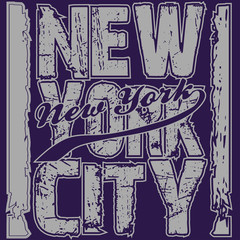 New york city typography