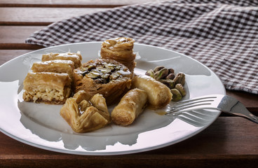 Assorted Arabic Sweets side apron