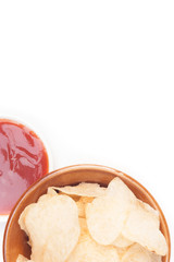 potato chips and catchup