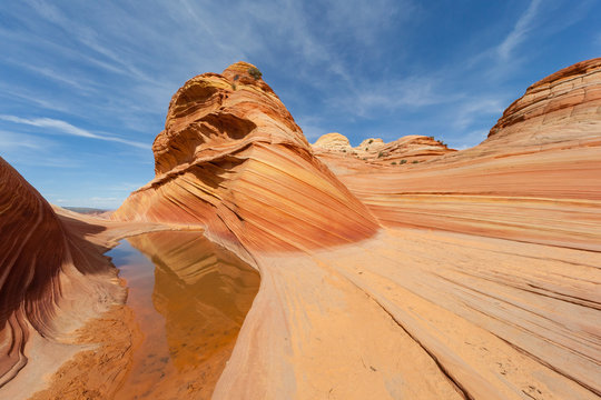 The Wave, Coyote Buttes, Paria Canyon-Vermilion Cliffs Wilderness, deserto di pietre