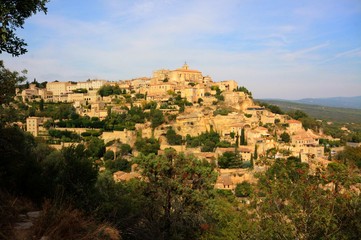 Fototapeta na wymiar Provence Roussillon town view France
