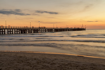 forte dei marmi pier view on sunset