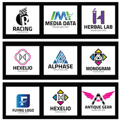 Letters logo design template ,Vector illustration