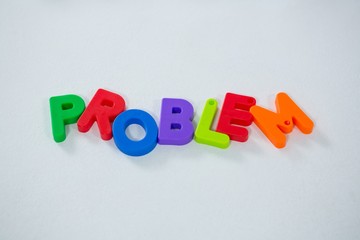 Word problem isolated on white background