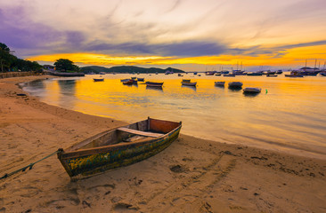 Sunset in Buzios. Rio de Janeiro, Brazil