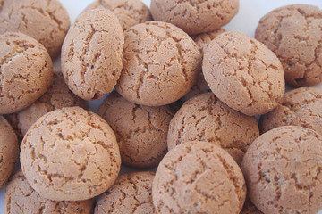 Biscotti italiani chiamati Amaretti 