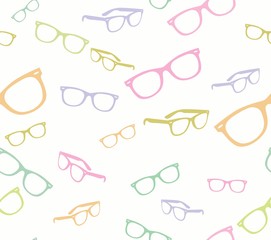 Seamless spectacles, glasses pattern, eyeglasses, specs . Sunglasses