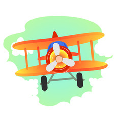 Vector Illustration of Plane Flying in the sky © alvincadiz